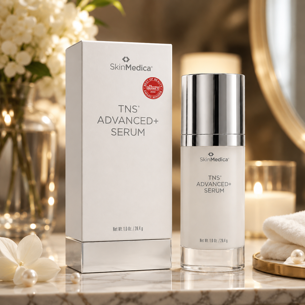 NEW SEAL SkinMedica TNS Advanced Serum - 1oz Exp：10/2028