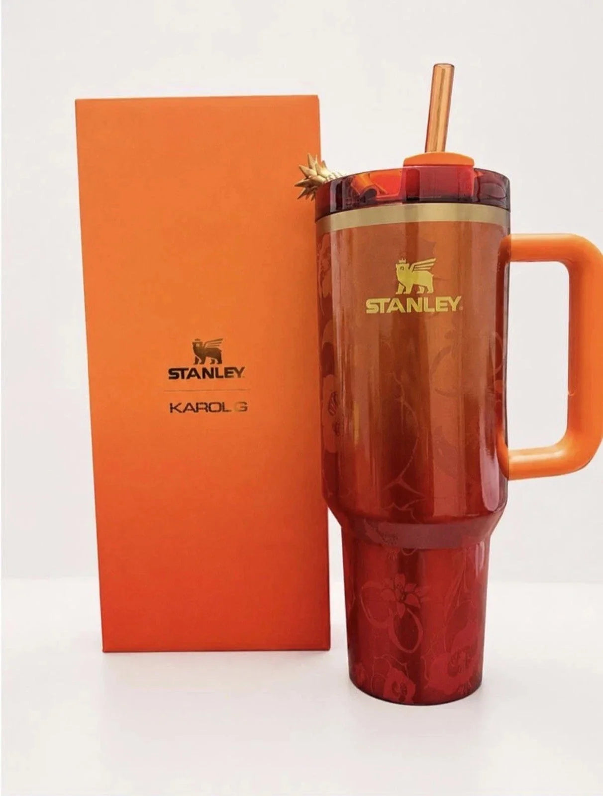The Stanley 1913 x KAROL G 40 oz Quencher H2.O FlowState Tumbler